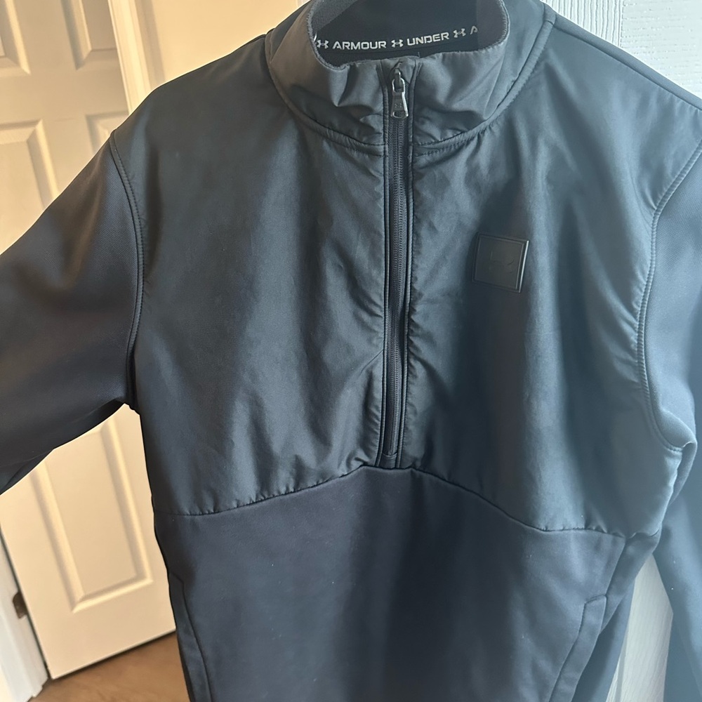Under Armour Black Half-Zip Athletic Pullover
